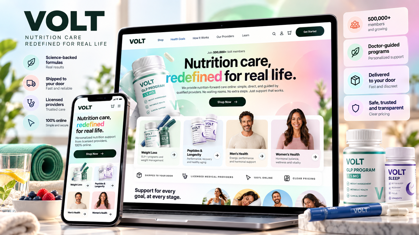 VOLT — Plateforme digitale de nutrition & bien-être