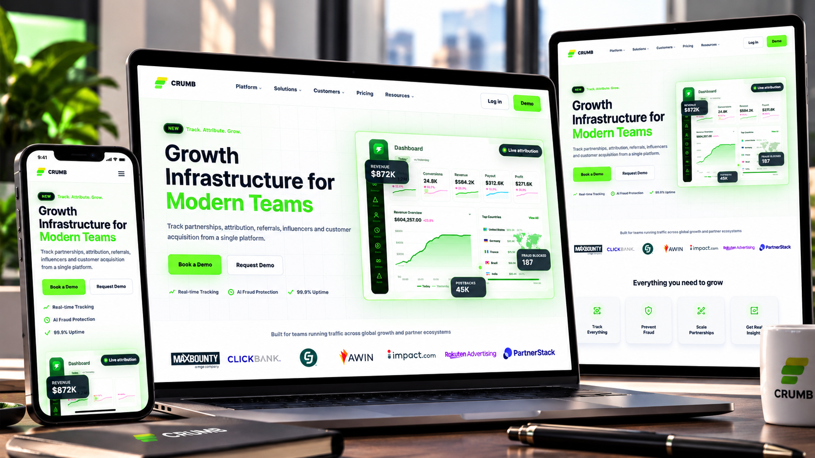 CRUMB — Tracking, Attribution & Growth Platform